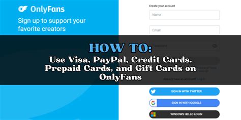 how to use prepaid card on onlyfans|How to Pay for OnlyFans Discreetly in。